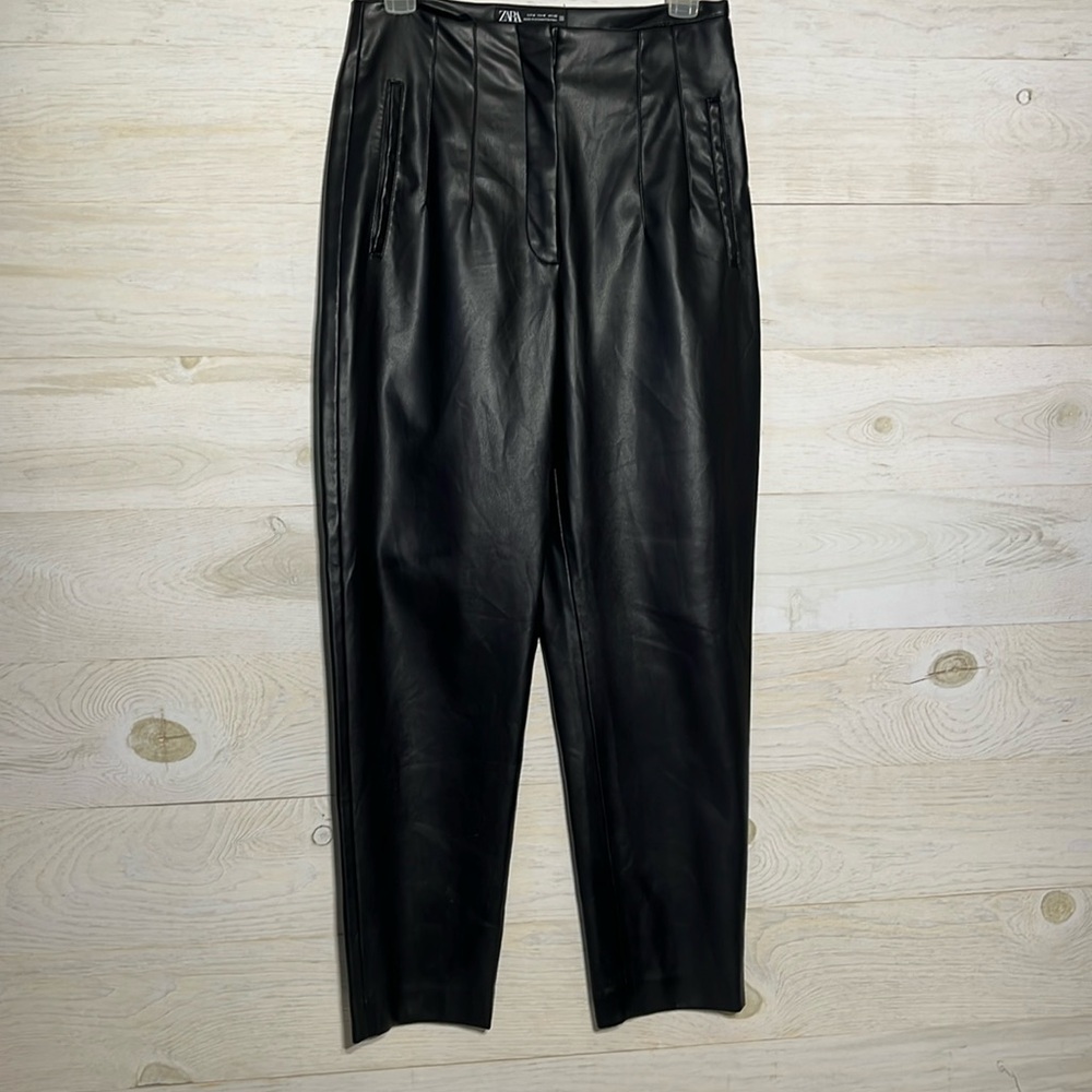 Zara faux leather pants